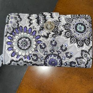 Gray and purple Vera Bradley wallet